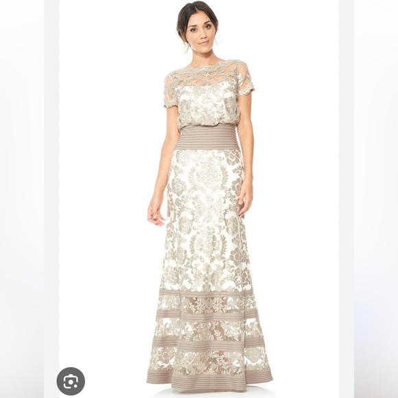 Tadashi Shoji Dresses & Skirts - Tadashi Shoji Sequin Embroidered Lace Gown
